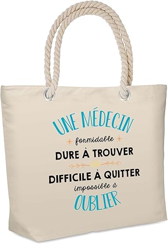 Sac isotherme Une Médecin Formidable | Glacière Souple Cadeau Femme Lunch Bag Travail Plage Pique-nique Repas - Nail Gallerys