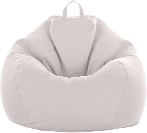 Odot Pouf Poire sans Remplissage, Couleur Unie Doux Pouf, Pouf Salon Chambre pour Adolescente und Adulte, Confortable Fauteuil Pouf, Polyvalent Housse Pouf Poire (L(90x110cm),Beige) - Nail Gallerys