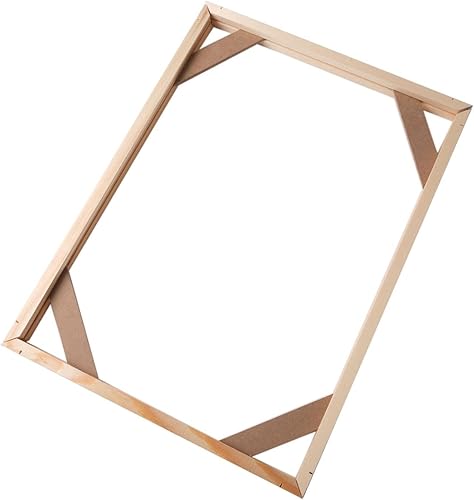 Entgoinggo Cadre en bois élégant pour loisirs créatifs sur toile, barres de châssis en bois (40 x 50 cm) - Nail Gallerys