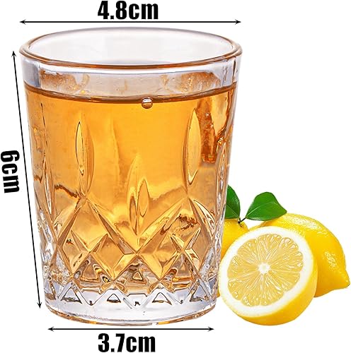 ASelected Lot de 12 verres à liqueur en cristal - 50 ml - Résistants pour toutes les fêtes - Nail Gallerys