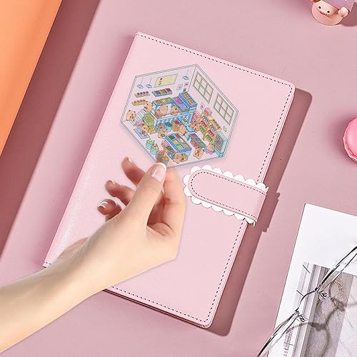 Scène adhésive 3D, autocollants Capbara, autocollant scène 3D pour Capbara, autocollants drôles, matériaux d'artisanat artistique, accessoires pour journaux de dessins animés réutilisables - Nail Gallerys