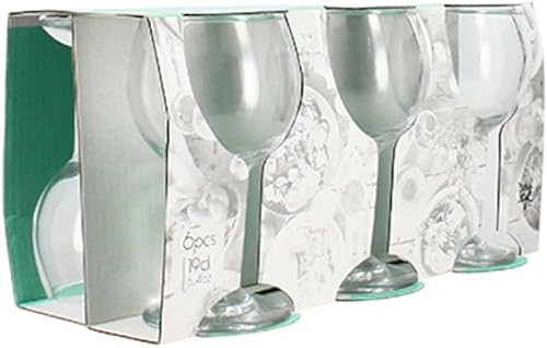 NOVASTYL - Lot de 6 verres à pied ballon 19cl en verre transparent - 1605167 - Nail Gallerys