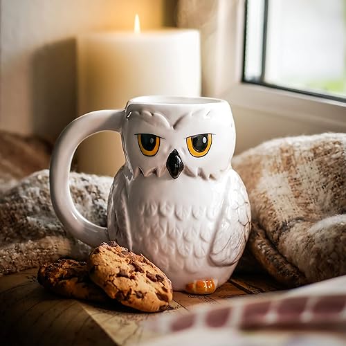 Elbenwald Harry Potter Hedwig 3D Collection de thé Support de lumière 10.1 x 14 x 9 cm Céramique blanc - Nail Gallerys
