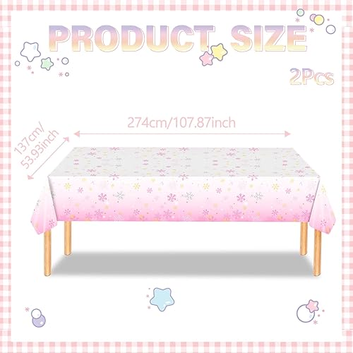 CINGHIA 2 Pièces Nappe Jetable Anniversaire,Nappe en Papier 137x274cm,Nappe Anniversaire pour Picnic,Jardin,Anniversaire,Mariage - Nail Gallerys
