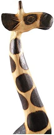 Artisanal Statue Girafe 60cm en Bois, déco Maison Africaine. - Nail Gallerys