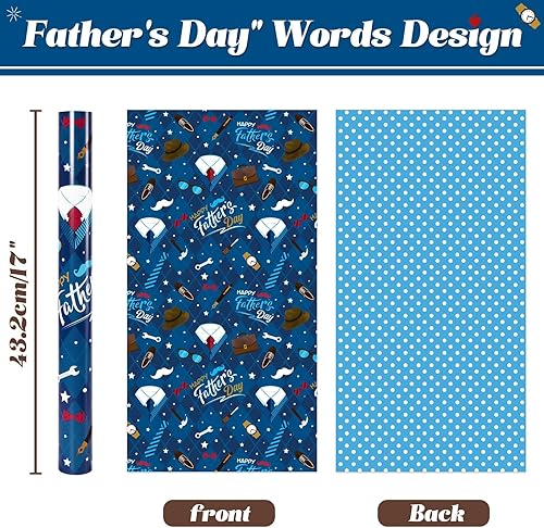 Rouleau de papier cadeau pour la fête des pères - Nail Gallerys