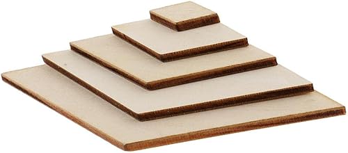 rockible Formes de Losange Artisanat Plaque Vierge Pyrogravure Matériaux de Bricolage 2/4/8/6/10 Cm, Naturel, 30 pcs 40x20mm - Nail Gallerys