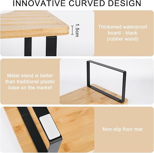 bssmmai Tabouret Toilette Constipation WC Suspendu, Marche Pied Toilette Bois Adulte Enfant, Tabouret Toilette Physiologique, Repose Pied Toilette - Nail Gallerys