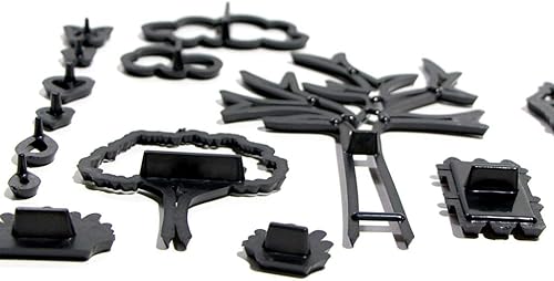 GUMEI 14 pièces/Ensemble Parc thème emporte-pièce en Plastique Plante Arbre Herbe Rue Lampe Fondant Coupe gâteau décoration Outils Cuisson Cupcake Moule - Nail Gallerys