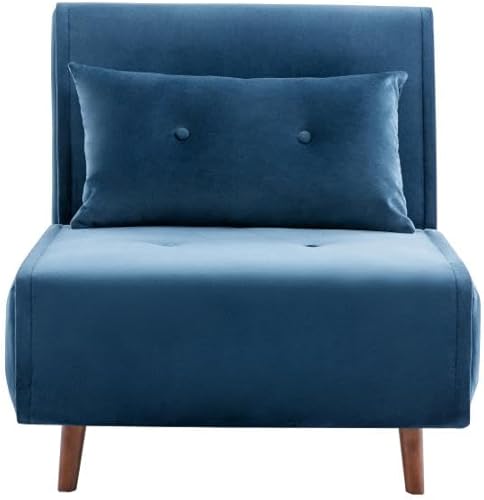 Vente-unique - Fauteuil Convertible en Velours Vert Sapin URIBIA - Nail Gallerys