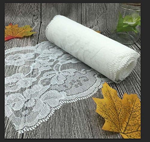 Yulakes Table de Coureur de Ceinture de Ceinture Chaise Dentelle Dentelle Dentelle Vintage décoration de Table Festival de Bande de Mariage rôle de Premier Plan 15cm-30cm Largeur 14cm x 10 m - Nail Gallerys