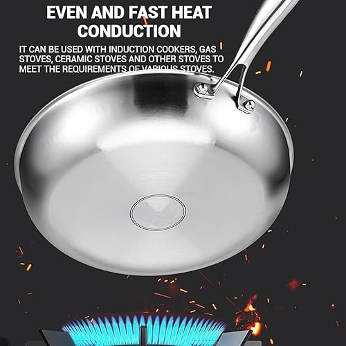 Qiamia Titanium Hammered Pan Pro, Durable, Scratch-Resistant Nonstick Frying Pan with Lid, It Won’t Stick to the Pan and Retains Nutrients, Making It Suitable for Kitchen Novices (With Lid,11in) - Nail Gallerys