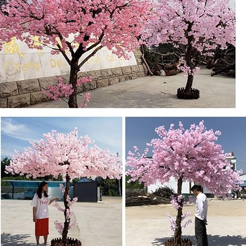 ZHPPED Arbre Artificiel Fleur Cerisier,Arbre Artificiel, Plantes, Arbres, Décoration De La Maison Faux Arbres,pour Les Mariages Occasions Spciales,1x0.6m/3.2x1.9ft - Nail Gallerys