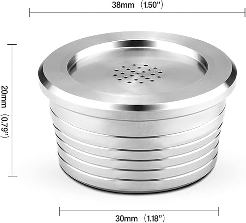 Yolispa Compatible avec DELTA Q/Detaco Petite machine à café européenne en acier inoxydable Capsule répétitive Multi-usage Filtre à résidus - Nail Gallerys