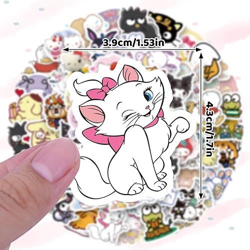 HTTDSLF 100 Pièces Autocollant Autocollants, Sticker Stickers, Stickers Ordinateur Portable pour PC, Skateboard, Guitare, Bouteille d'eau, Velo, Casque etc, pour les Adolescents Fille Garçon Adulte - Nail Gallerys