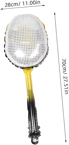 BESPORTBLE 8pièces Ballons De Badminton Gonflables Pour Décorations De Fête Ballons Aluminium Forme De Raquette Pour Anniversaires Et Événements Sportifs - Nail Gallerys