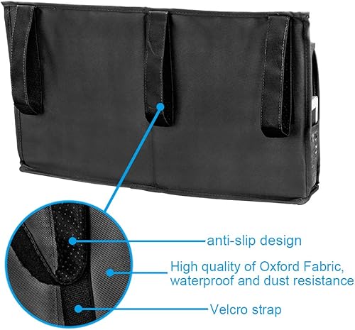 YOUSHARES Organisateur de Lit - 8 Poches Sac de Rangement Suspendu de Chevet avec Sangle pour Telephone Mobile, Tablette, Livres, Mouchoir, Ideal pour Lit, Dortoirs, hôpital, Caddy (Noir) - Nail Gallerys