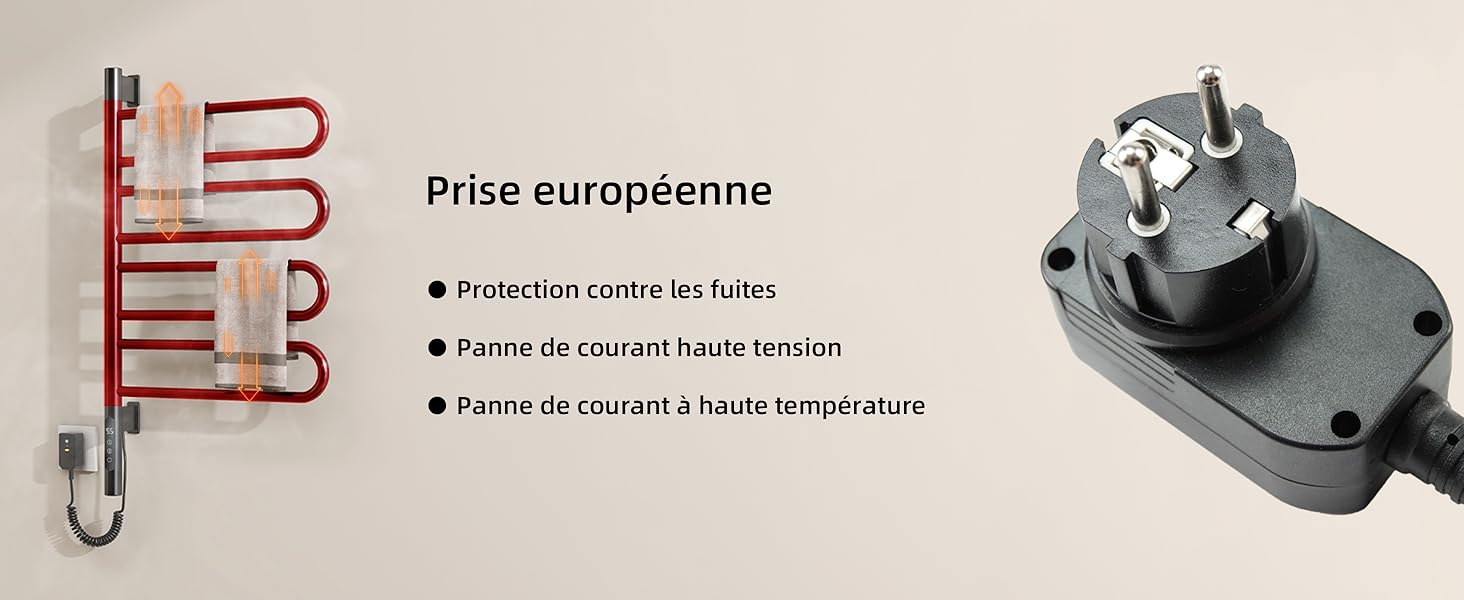 porte-serviettes électrique