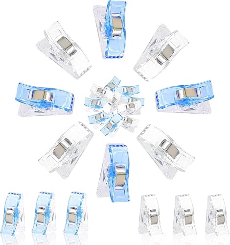 Clips Pinces Pinces Couture, 50 PCS DIY Porte-Photo, Clips Couture en Plastique pour travaux manuels, Accessoires de Couture, Pinces à Tissu, pour Couture, Quilting, Crochet (A) - Nail Gallerys