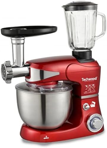 Techwood TRO-5065 Robot Pétrin 5 L + Hachoir +Blender - Nail Gallerys