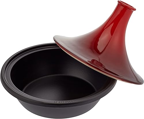 Le Creuset 25138350600422 Cerise Tajine Rouge Fonte Emaillée 35 cm - Nail Gallerys