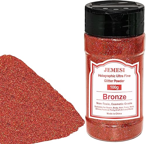 JEMESI Poudre à paillettes rose - 140 g - 0,2 mm - Poudre pailletée ultra fine pour résine époxy, bricolage, peinture tumbler - Fabrication de bougies - Paillettes cosmétiques, poudre à ongles - Nail Gallerys