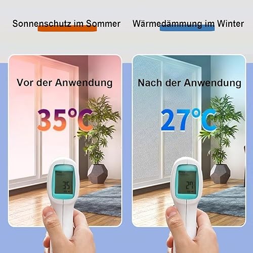 AJTXCSFOQL Film Isolant en Aluminium, 30-150 cm Panneaux de Fenêtre Réfléchissant d'isolation Thermique, Panneaux Protection Soleil Film Alu avec Ventouses, pour Véranda/Salle De Bain(60cm x 100cm) - Nail Gallerys