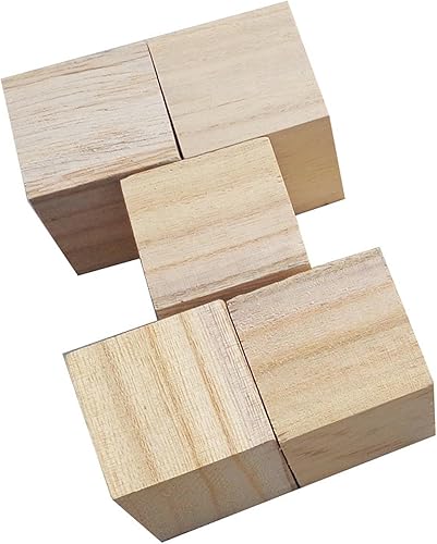 SZLIFE Ensemble de 500 Cubes en Bois pour Projets éducatifs et Artisanat, 1 Cm - Nail Gallerys