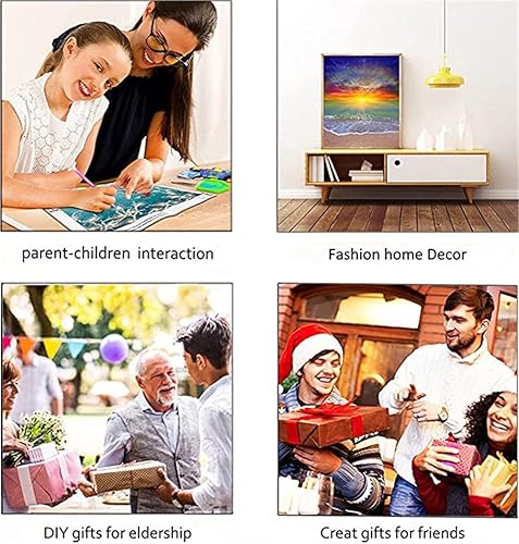 Diamond Painting,Paysage naturel Kit de Peinture Diamant 5D DIY,Broderie Diamant Complet pour Adultes Enfants Point De Croix, pour la décoration à la Maison/Salon/Chambre/Bureau Round Drill 30x40cm - Nail Gallerys