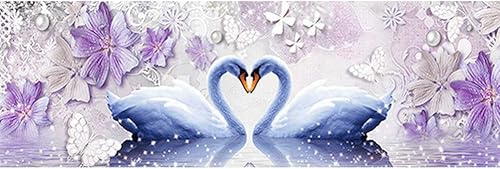 Domybest Perroquets Colorés 5D DIY Diamond Painting Grande Taille Diamond Painting Kit Complet Artisanat Bricolage Peinture Diamant 5D Complet Point de Croix Décoration 30x80cm - Nail Gallerys