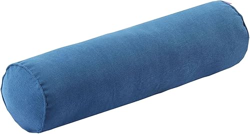 Colcolo Oreiller de traversin de cou rouleau doux creux coton confortable oreillers cylindriques confort oreiller de cou rond pour chaise lit colonne, Bleu - Nail Gallerys