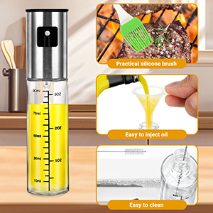 2 bouteilles pulvérisatrices d'huile