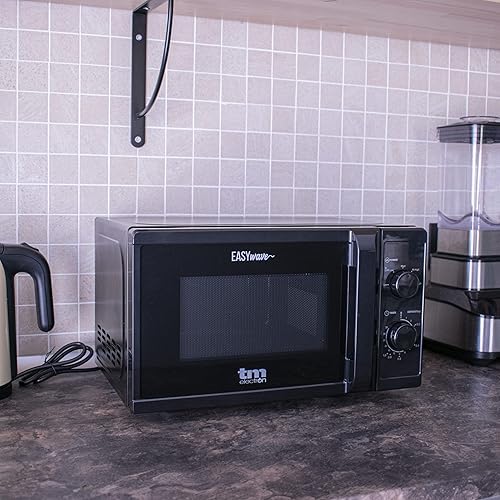 TM Electron TMPMW002BLK EASYWAVE Micro-ondes avec capacité de 20 litres, 700 W, 5 niveaux de puissance, fonction dégivrage et minuterie de 35 min Noir - Nail Gallerys