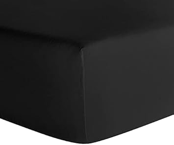 Lot de 2 Draps Housses Blanc, 90x190 cm 100% Coton : 57 Fils Bonnet de 23 cm - Nail Gallerys