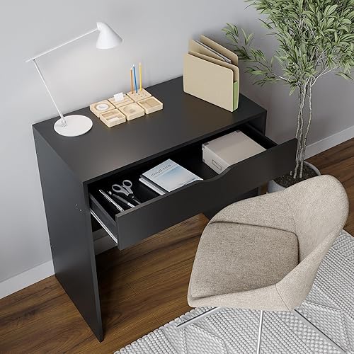 Urbn-Living Petit bureau en bois avec 1 tiroir - Nail Gallerys
