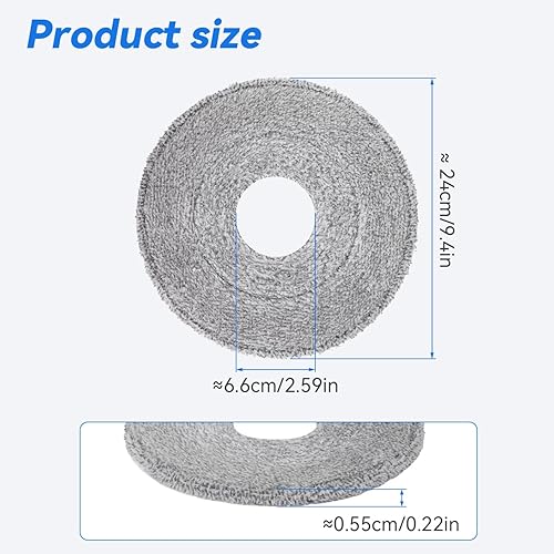 Sgizoku Serpillère universelle pour serpillère rotative et seau – Housse ronde en microfibre compatible avec Viledas/Spontex Aqua Revolution System X'tra Floor Mop/Minky Opti-Clean Spin Mop - Nail Gallerys