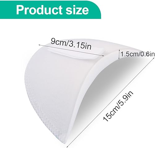 HQRKOTM Lot de 2 paires de coussinets d'épaule de couture en éponge respirante pour épaules hautes et basses - Epaulettes Femme - Fournitures de couture pour homme et femme (noir + blanc) - Nail Gallerys