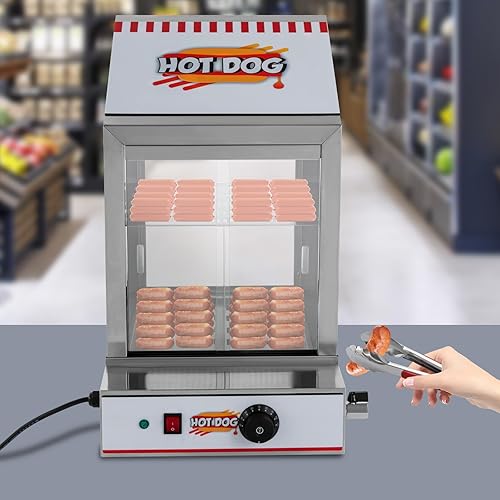 1200W Armoire chauffante électrique pour hot-dogs, armoire chauffante commerciale pour hot-dogs, cuiseur vapeur électrique pour les supérettes, les cafés, les restaurants rapides, les supermarchés, le - Nail Gallerys
