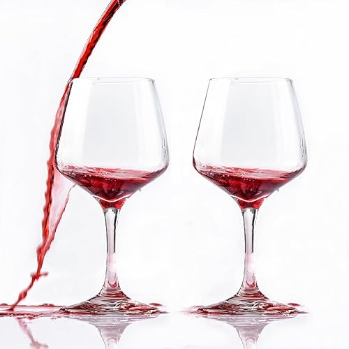IVEOPPE Lot de 2 verre a vin plastique incassables - 440 ml verre a pied, verre a vin rouge, verre a vin blanc, pour fêtes, camping, festivals, pique-niques - Nail Gallerys