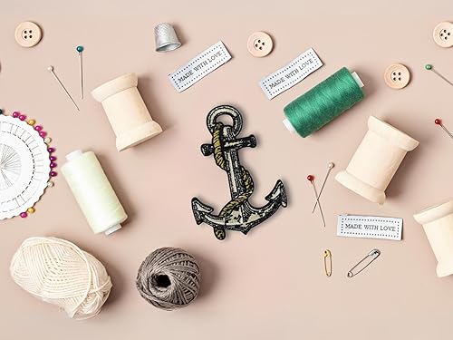 Finally Home Écusson thermocollant motif ancre grise | Patchs maritimes, bateau et bateau, écussons thermocollants - Nail Gallerys