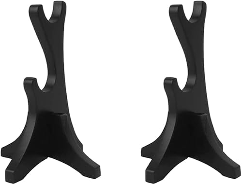 Bruafsir Présentoir à baguettes à deux niveaux, support de baguette de magicien, support de baguettes en bois à 2 niveaux pour collection - Nail Gallerys