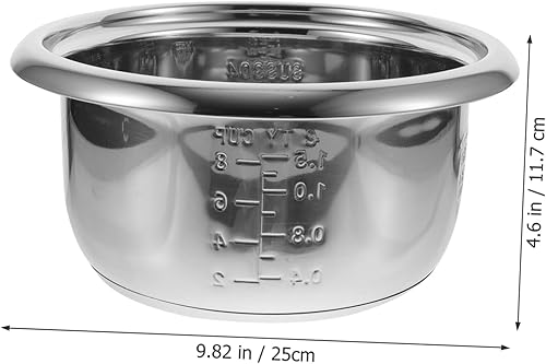 WATIIFUFU Pot Intérieur Acier Inoxydable pour Cuiseur à Riz Capacité Multifonctionnel pour Soupe et Gâteaux Accessoire de Cuisine Pratique - Nail Gallerys