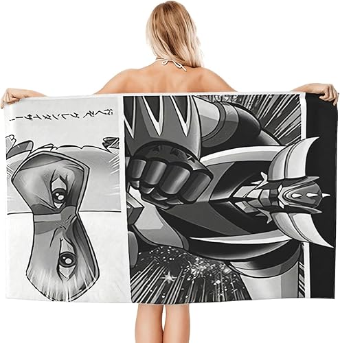 Gold%Orak Japanese Ufŏ%Robot Manga Serviette De Plage Serviette De Bain Absorbante En Microfibre Grendizer Anime Robot Serviette De Bain Absorbante Rapide Pour Les Fans D'Anime Cadeau 80x130cm - Nail Gallerys