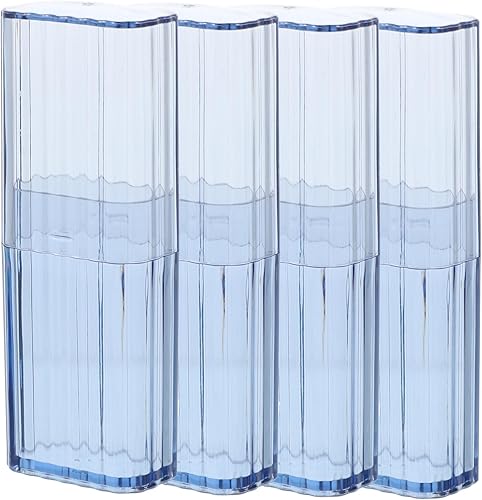 Hemobllo 4Pièces Boîte De Rangement à Coton Transparent Pour Coton Tiges Cure Dents Et Petits Objets Et Portable Pour Organisation Optimale Maison - Nail Gallerys