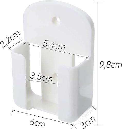 ERBO Support de télécommande autocollant mural pour télécommande, sac de lit universel à suspendre, organiseur mural, convient pour peigne, maquillage, pinceaux, porte-craie, boîte TV - Nail Gallerys