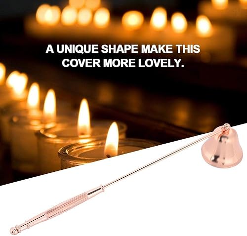 MAGT Eteignoir Bougie Éteignoir de Bougie, 1 Pcs Mode en Acier Inoxydable Cloche en Forme de Bougie Éteignoir Wick Trimmer Cover Outil à Main Quatre Couleurs pour Votre Choix(Or Rose) - Nail Gallerys
