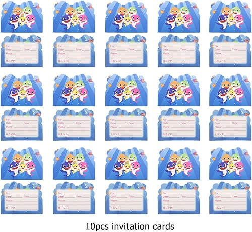 Decoration Anniversaire Baby Shark Carte Invitation Anniversaire Bébé Requin Carte Anniversaire Baby Shark Cartons Invitations Bébé Requin Cartons d'Invitation Baby Shark Invitations - Nail Gallerys