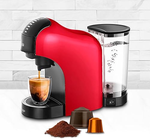 Ufesa Venezia Machine à Café Capsule 4 en 1, Cafetière Nespresso, Dolce Gusto Machine, Delta Q Capsules, Café Moulu, Écran Tactile Digital avec 7 Niveaux, Réservoir 1 L, 15 BAR, 1400 W - Nail Gallerys