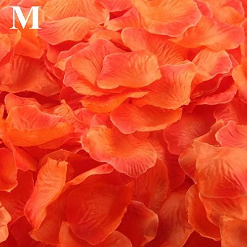 Lot de 1000 fleurs artificielles de printemps - Pétales d'orange - Fleurs artificielles en soie à suspendre pour la maison - Taille M - Taille unique - Nail Gallerys