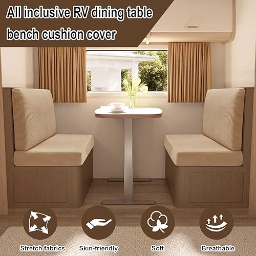 YSZBD Housse De Coussin De Banquette De Caravane Housse Camping Car Banquette Housses De Dossier éLastiques Et Confortables Housses De SièGe RV(#5j,1 Set) - Nail Gallerys